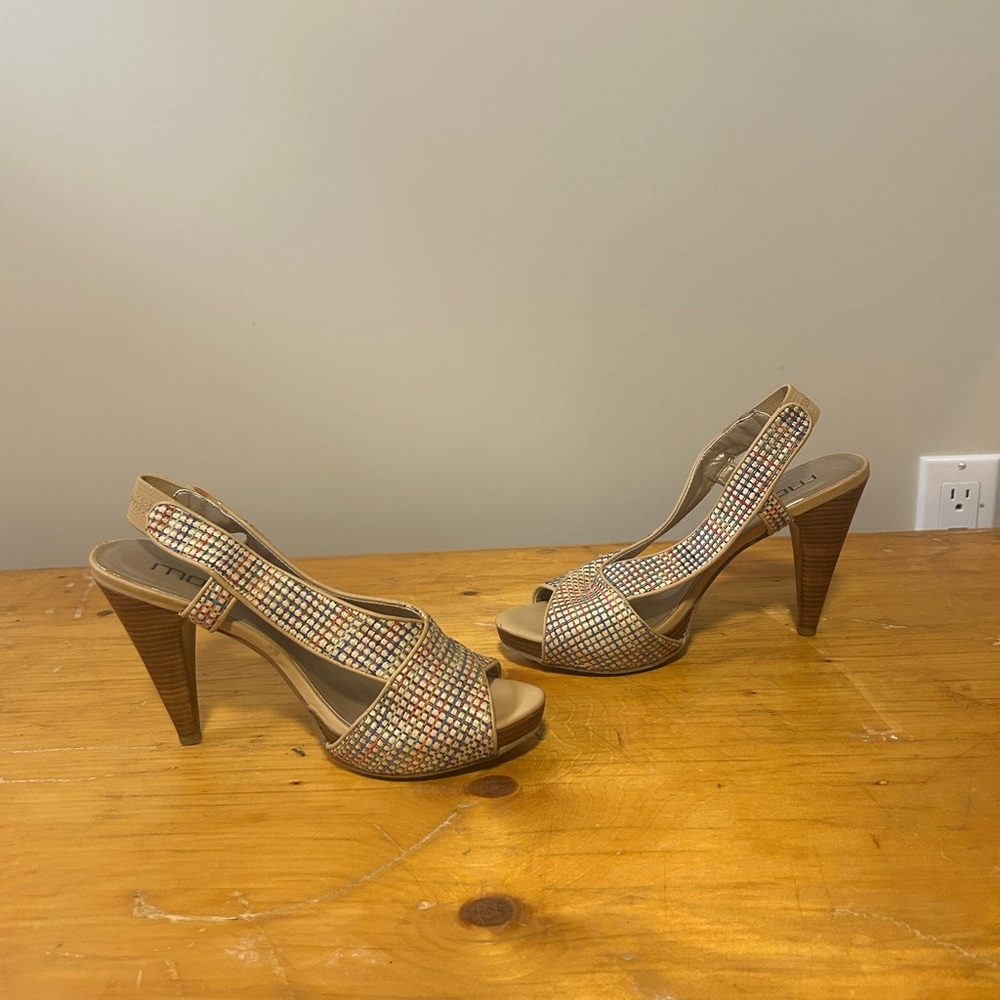 Moda Spana Multi-Color Slingback Heels